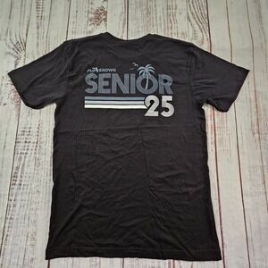 Senior 2025 FloGrown Black Short Sleeve Cotton T-Shirt Adult‎ L